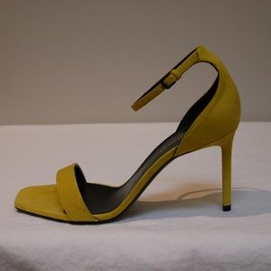 NWT Saint Laurent Amber Suede 85 AStrap Sandal